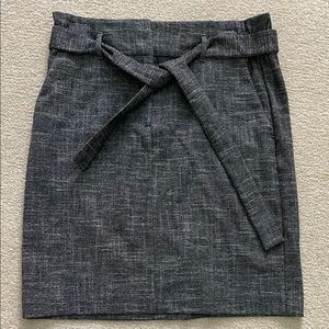 LOFT Charcoal Pencil Skirt with Belt